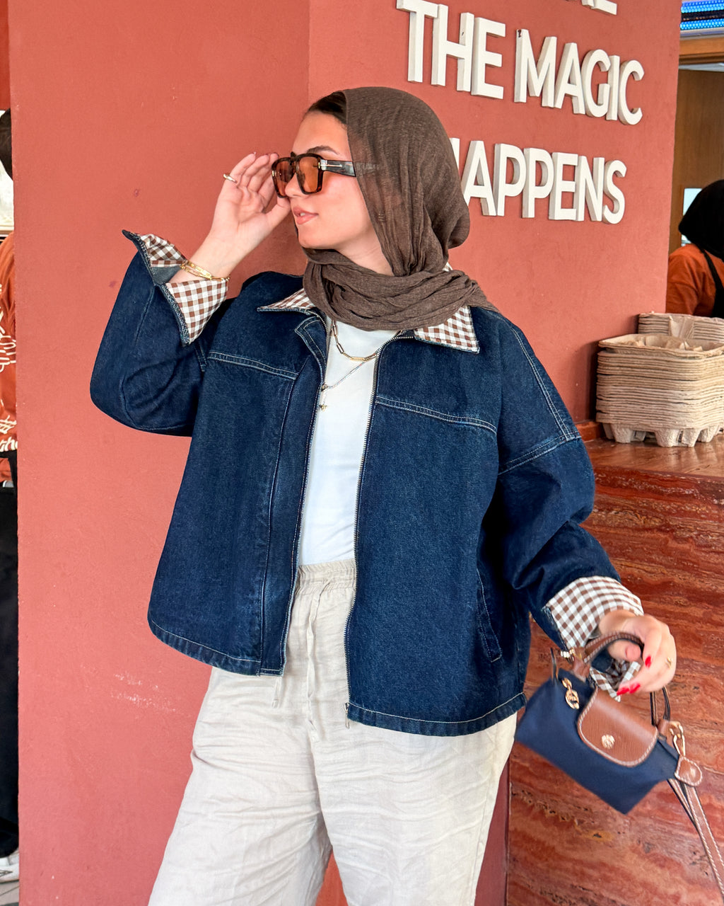 the vintage fit jacket carroux in brown