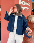 the vintage fit jacket carroux in brown