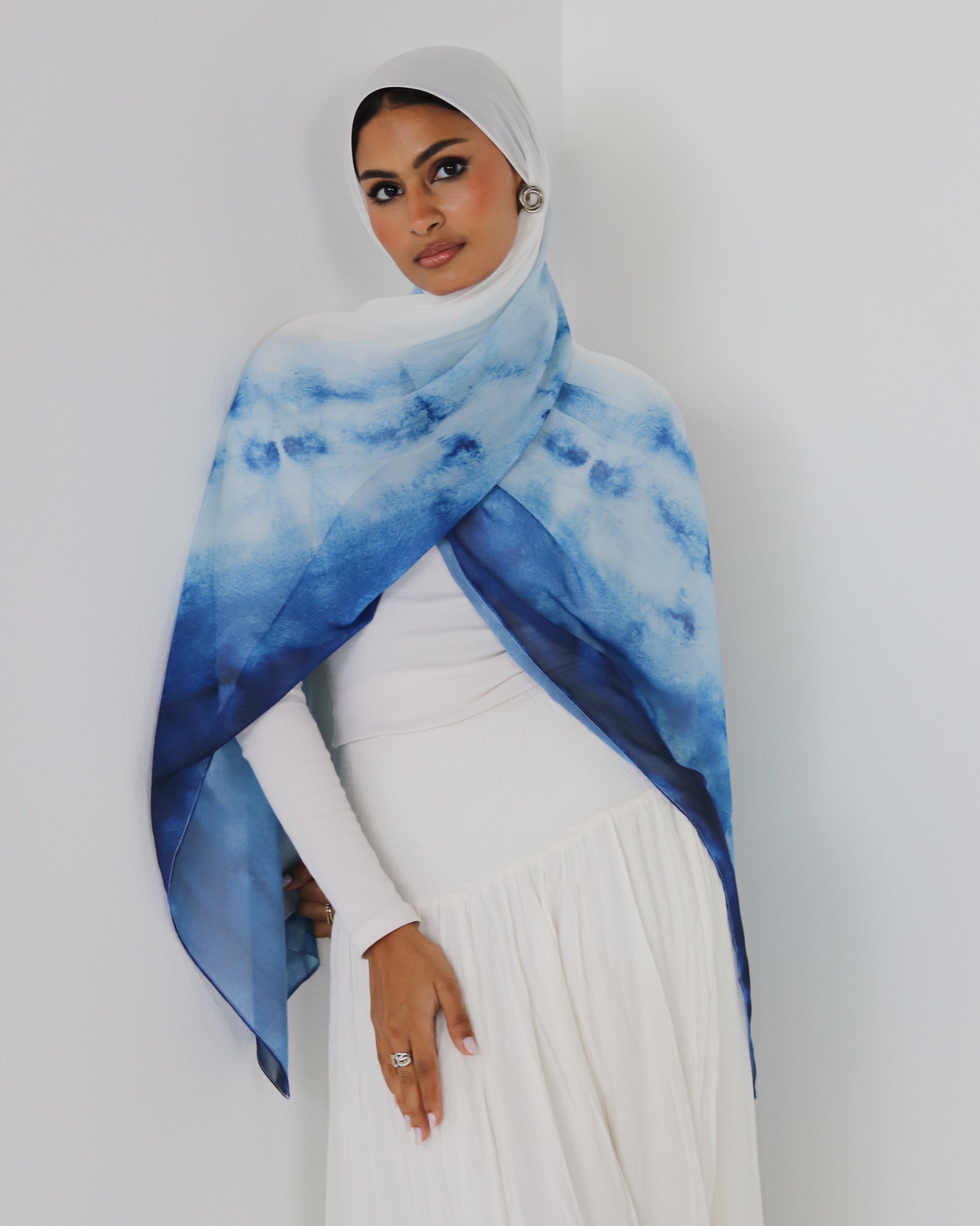 Ocean Dream Marble Scarf