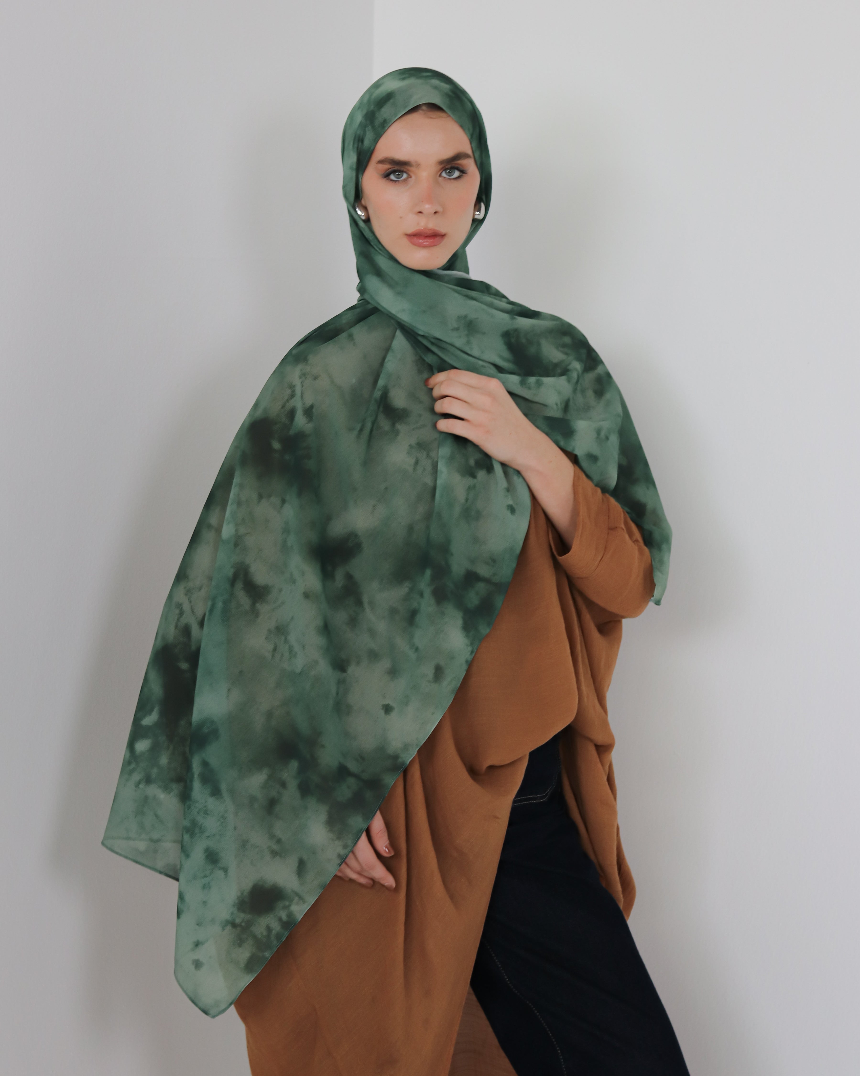 Emerald Marble Scarf