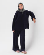 Wide-Leg Knit Pant