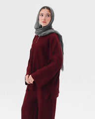 Wide-Leg Knit Pullover