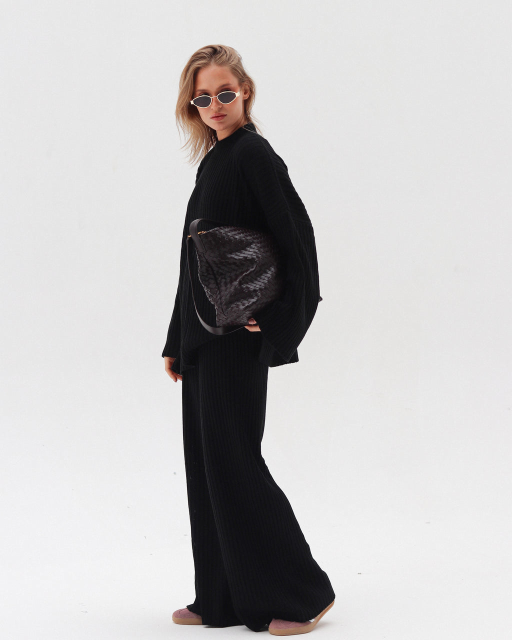 Wide-Leg Knit Pant