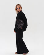 Wide-Leg Knit Pant