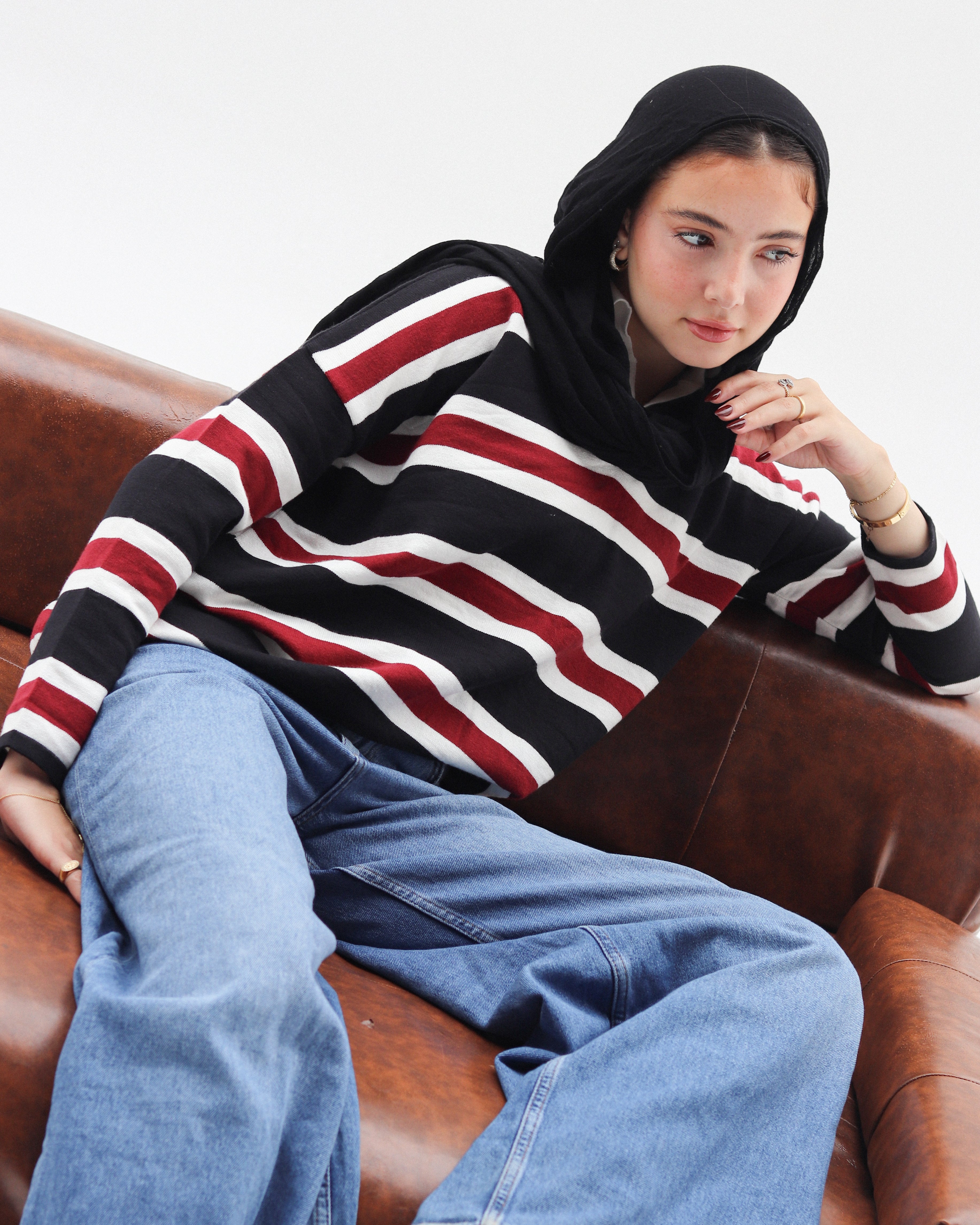 Classic Stripe Polo Pullover