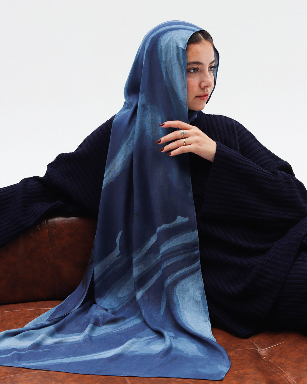 Blue Mirage Premium Modal Scarf