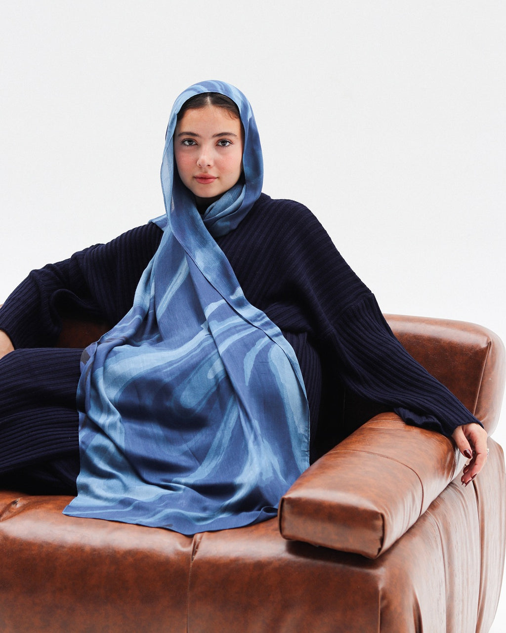 Blue Mirage Premium Modal Scarf