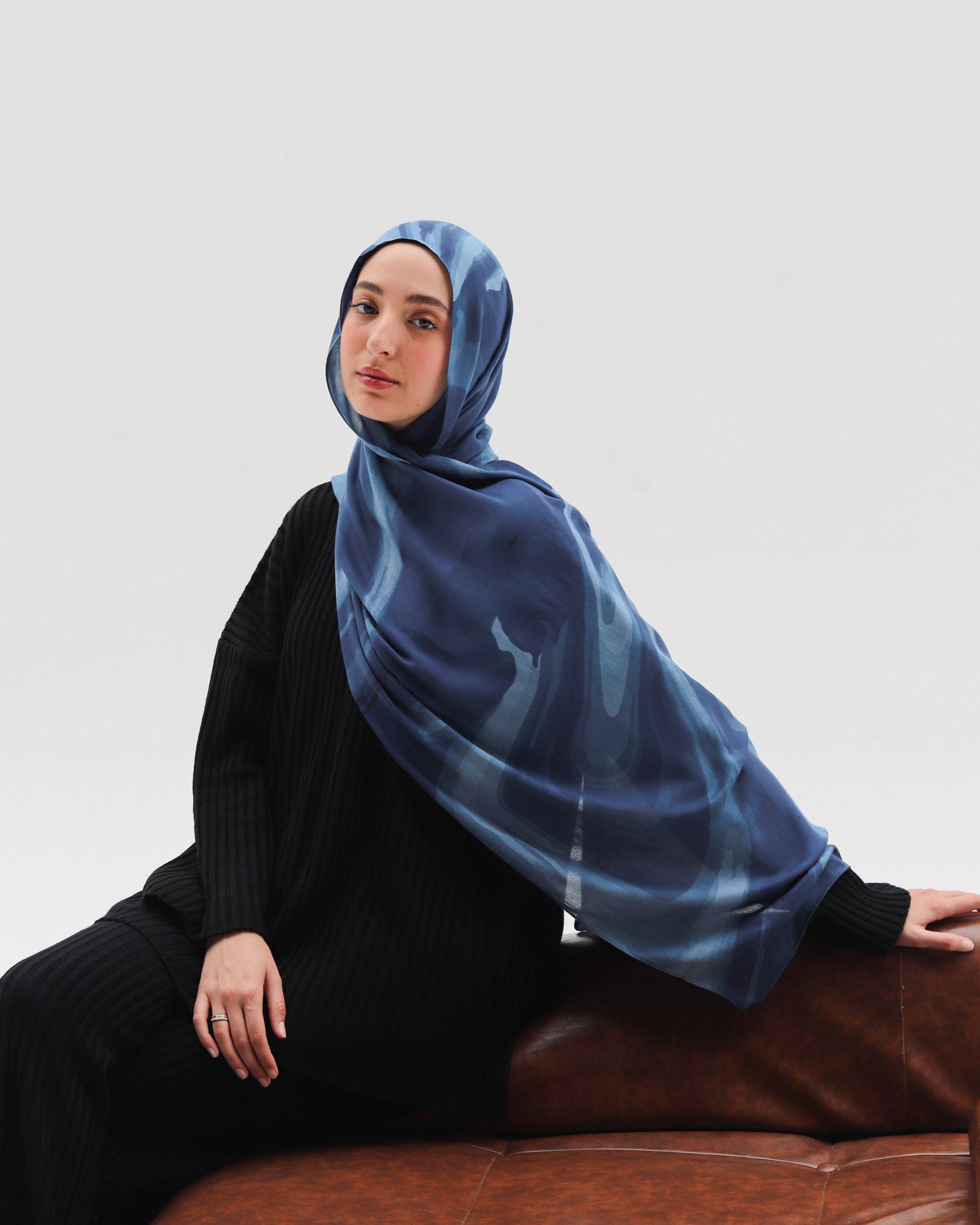 Blue Mirage Premium Modal Scarf