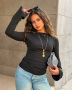 HER BASIC ESSENTIALS-LONG SLEEVE