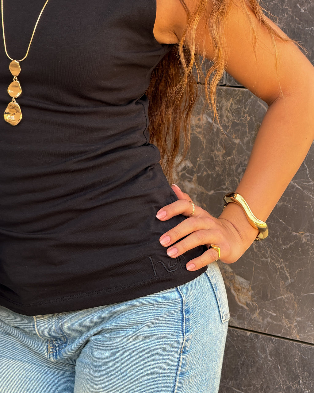 HER BASIC ESSENTIALS TANK Top