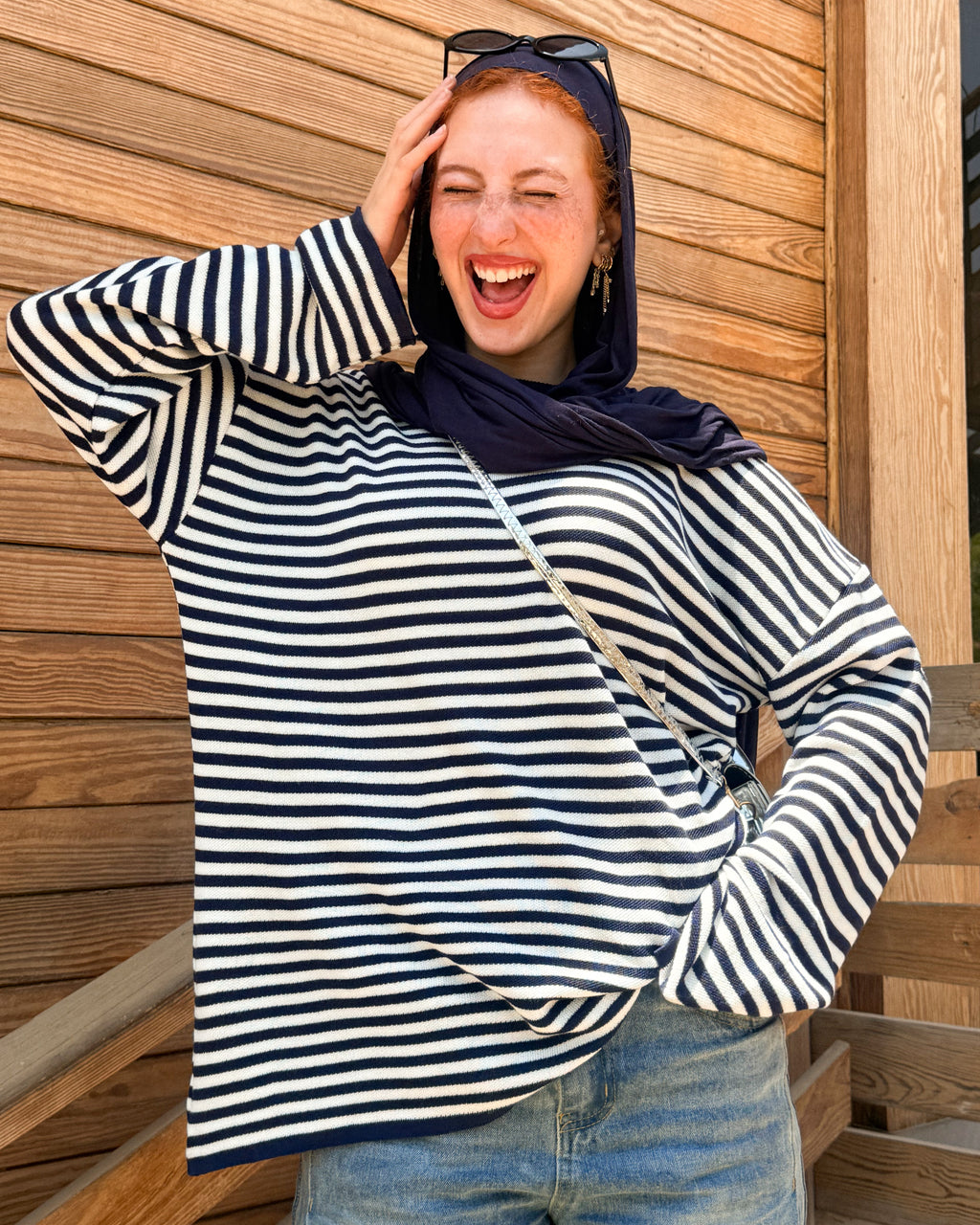 Retro stripe T shirt
