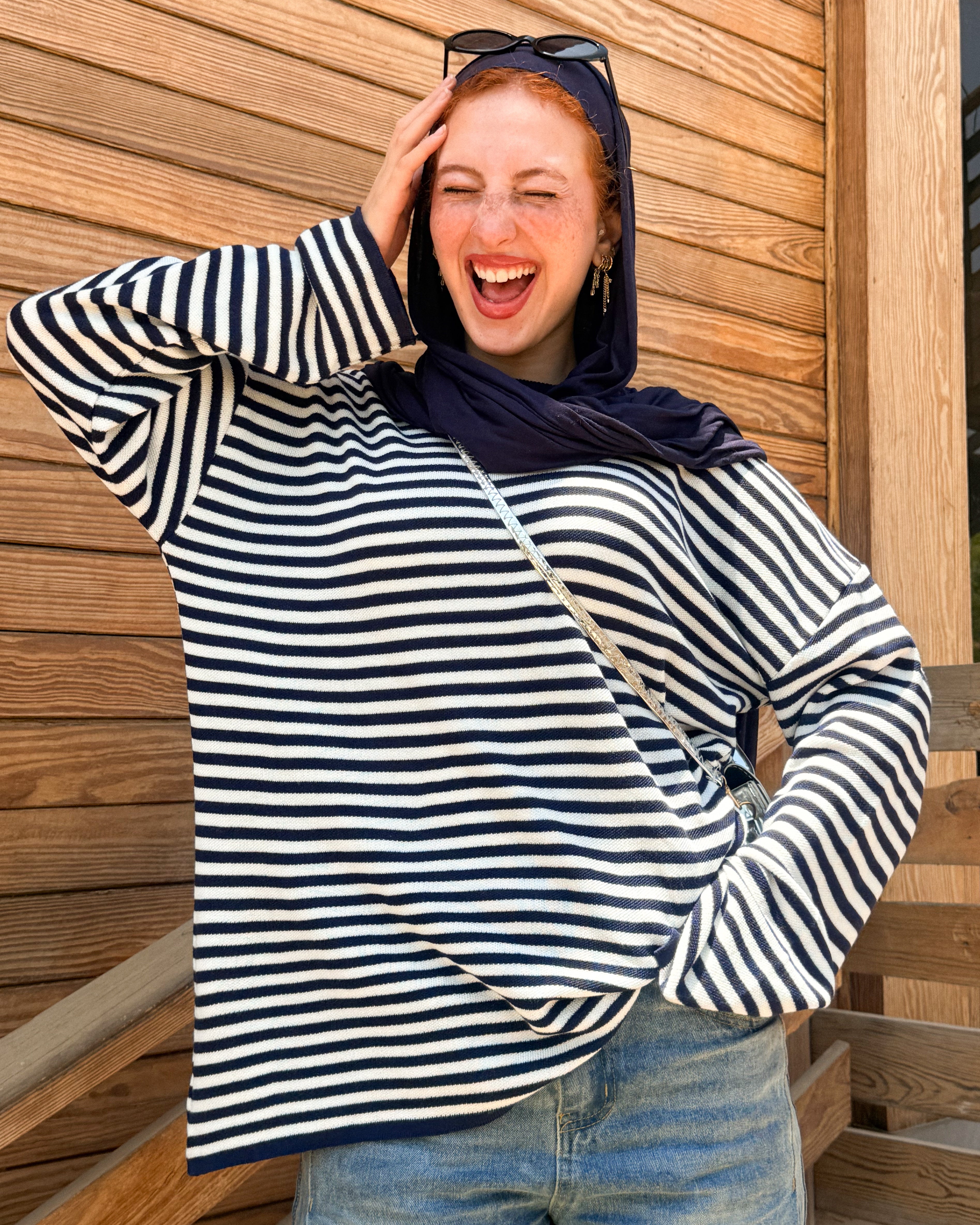 Retro stripe T shirt
