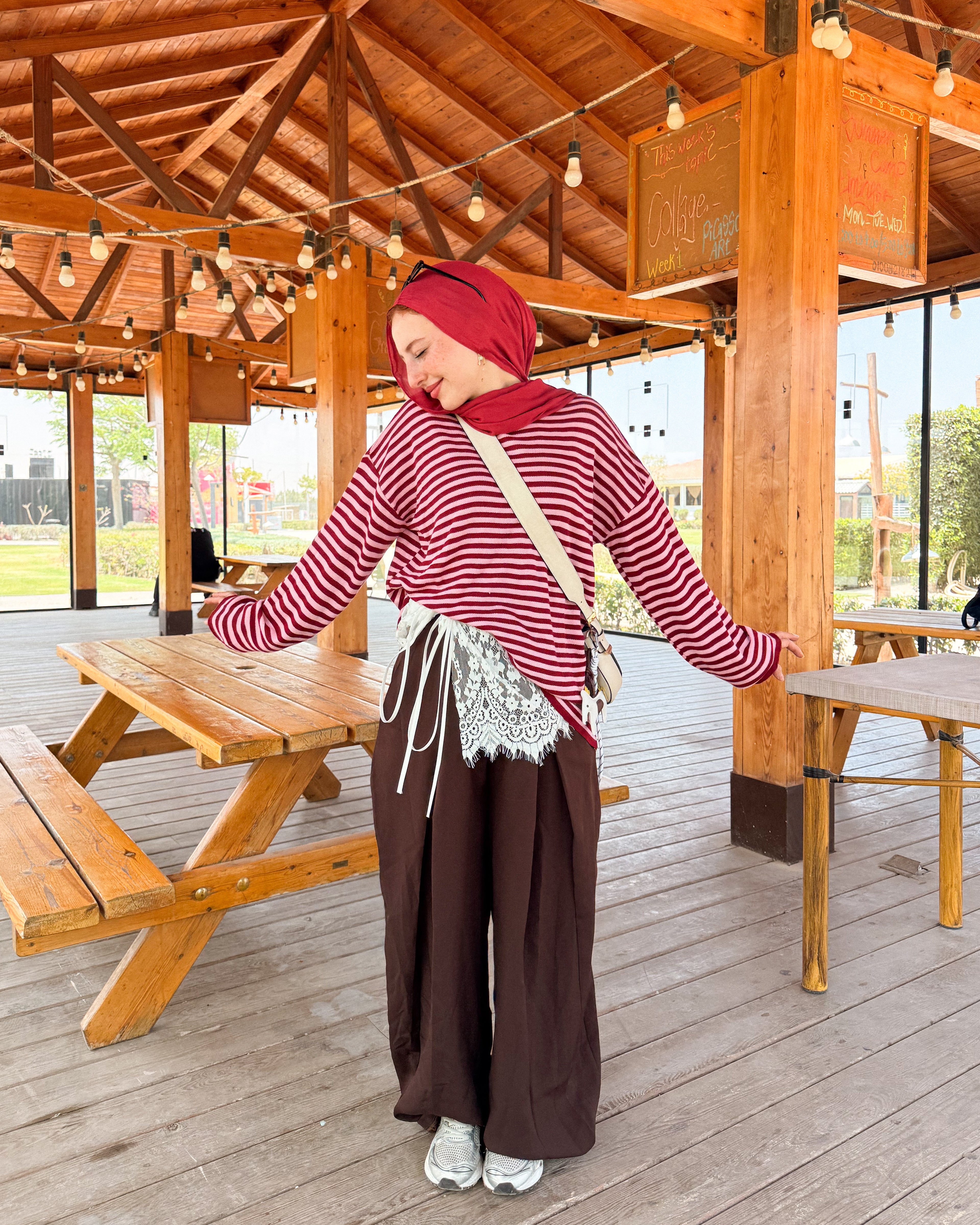 Retro stripe T shirt