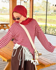 Retro stripe T shirt