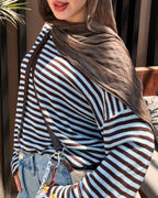 Retro stripe T shirt