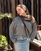 Retro stripe T shirt