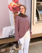 Retro stripe T shirt