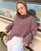 Retro stripe T shirt