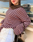 Retro stripe T shirt