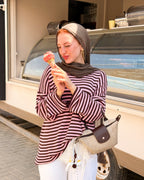 Retro stripe T shirt