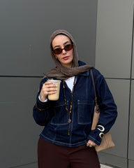 Classic Dark Denim Jacket