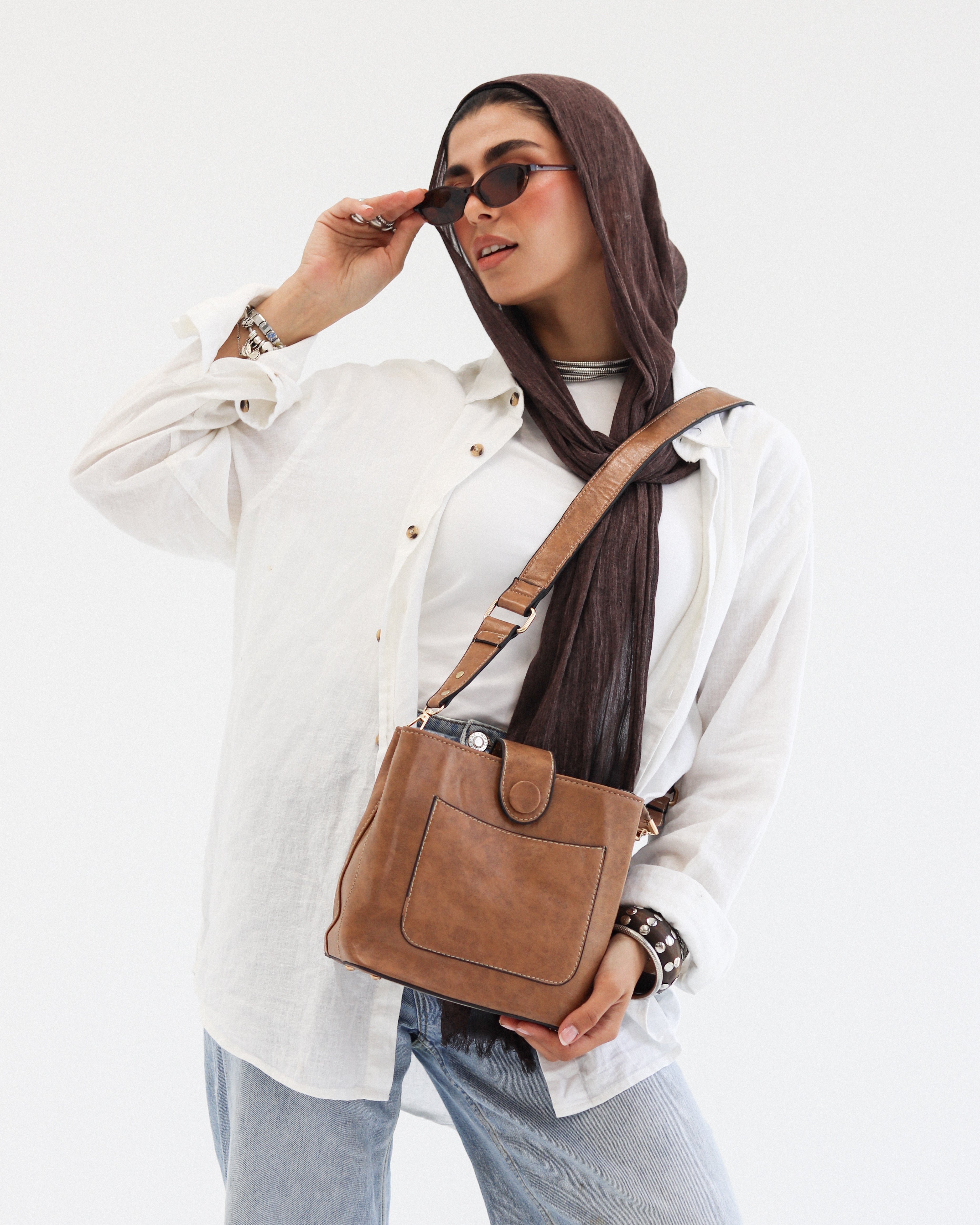 Leather Bucket Bag