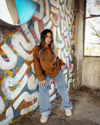 Camel plain hoodie Outlet Item