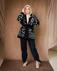 Her Indigo Charm cardigan
