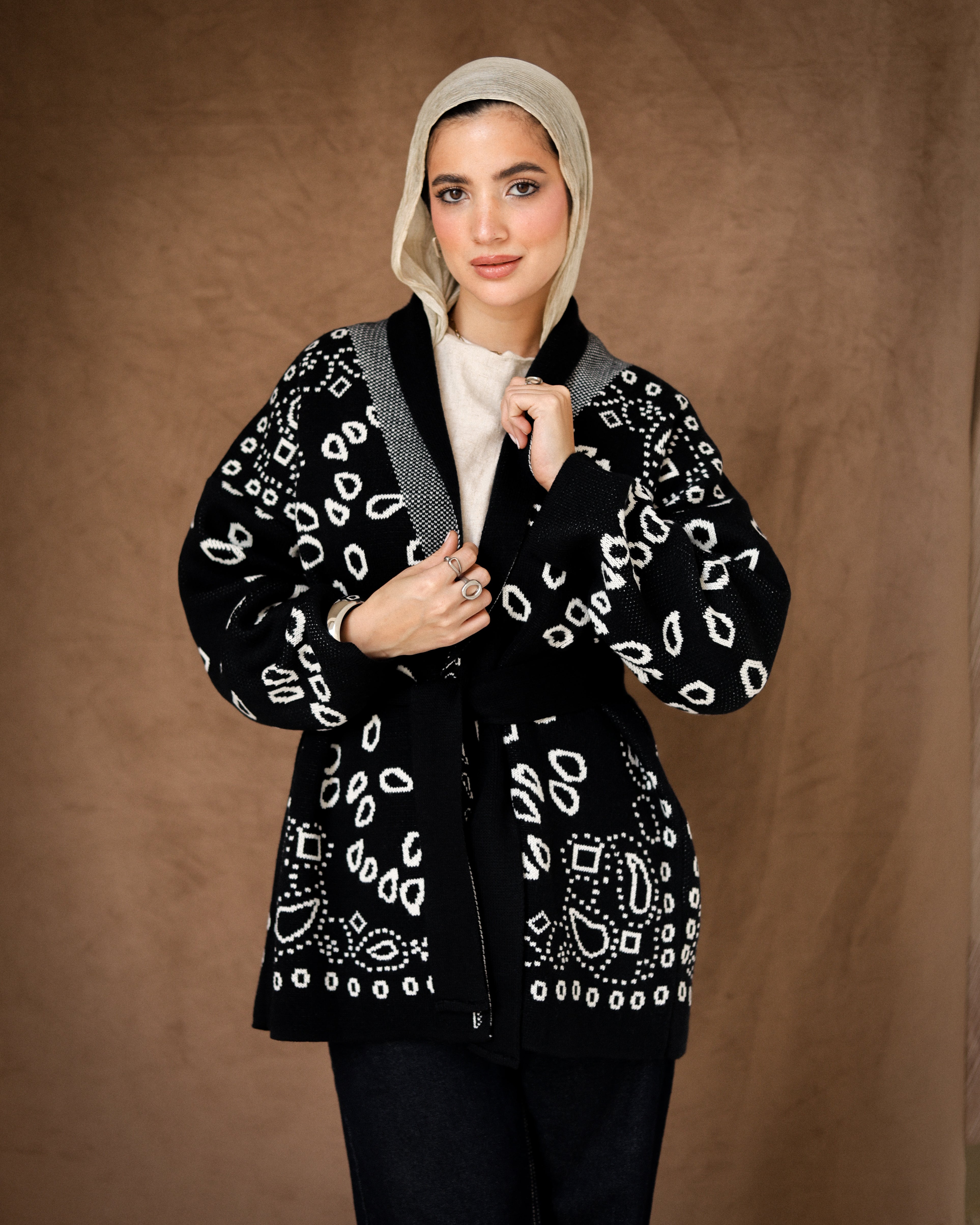 Her Indigo Charm cardigan