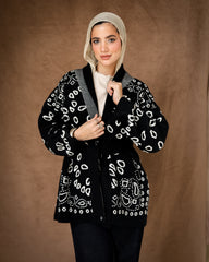 Her Indigo Charm cardigan