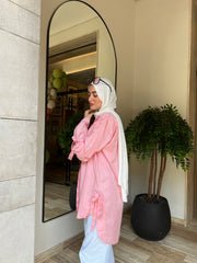 Poplin Chemise- Blush Pink