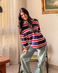 Classic Stripe Polo Pullover