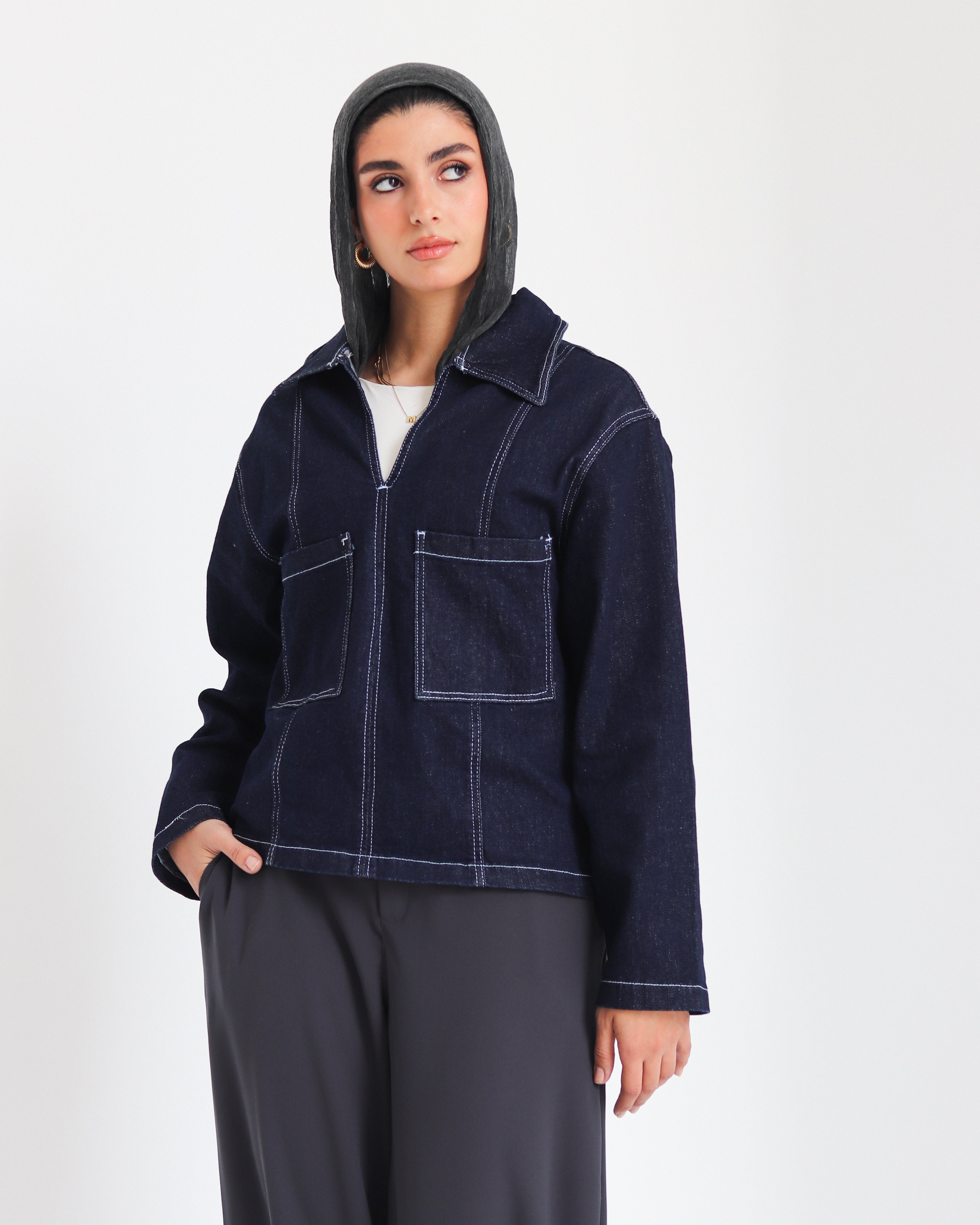 Classic Dark Denim Top