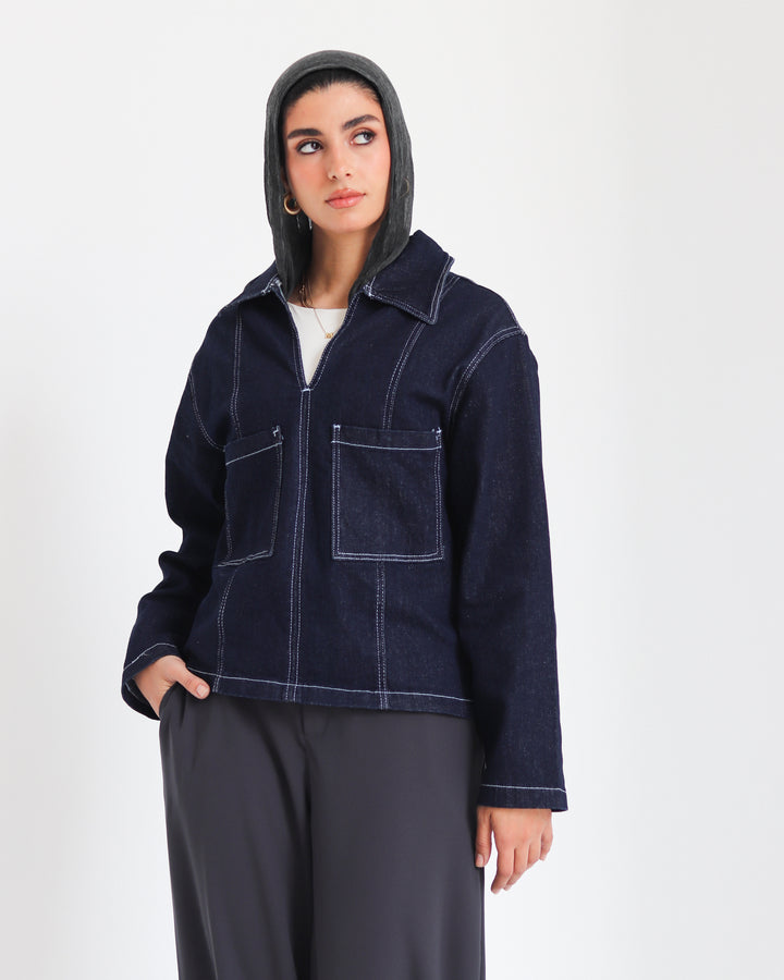 Classic Dark Denim Top