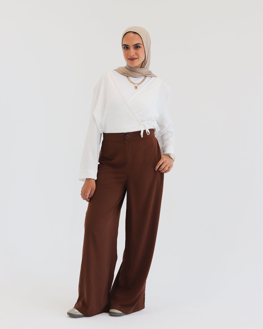 Modest Chic Wide-Leg Pants