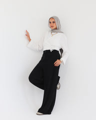 Modest Chic Wide-Leg Pants
