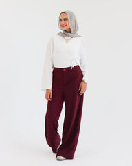 Modest Chic Wide-Leg Pants