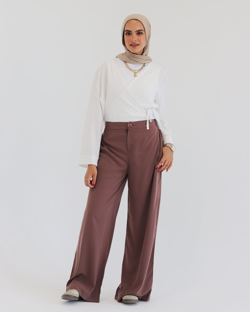Modest Chic Wide-Leg Pants