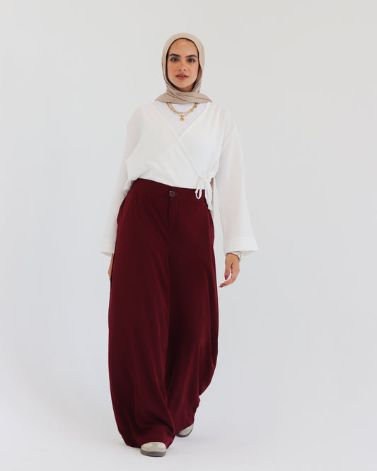 Modest Chic Wide-Leg Pants