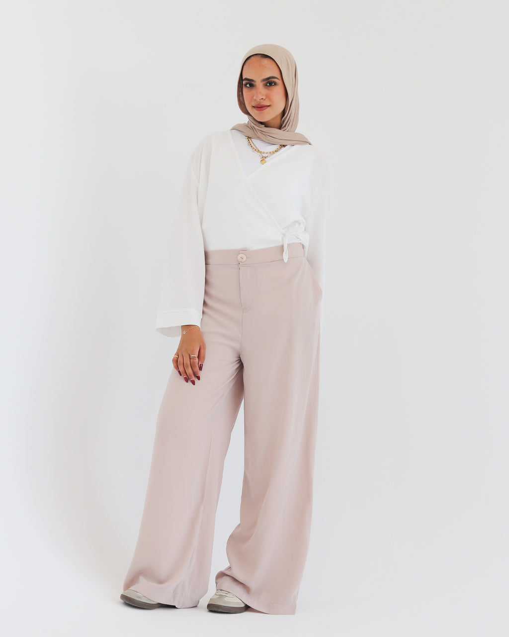 Modest Chic Wide-Leg Pants