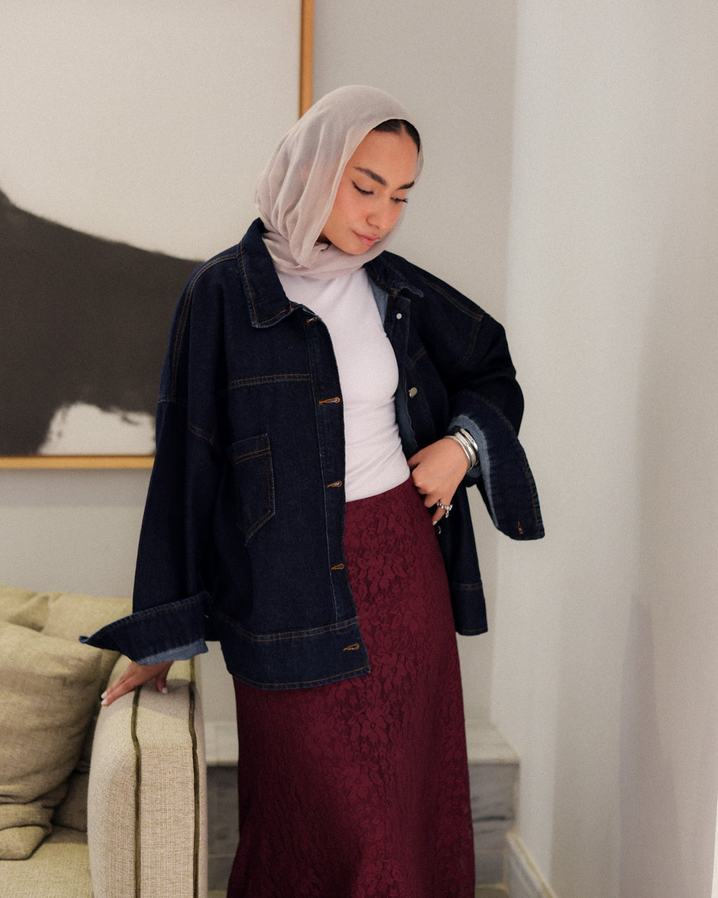 Her Indigo Jacket