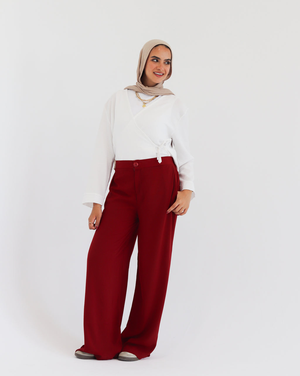 Modest Chic Wide-Leg Pants