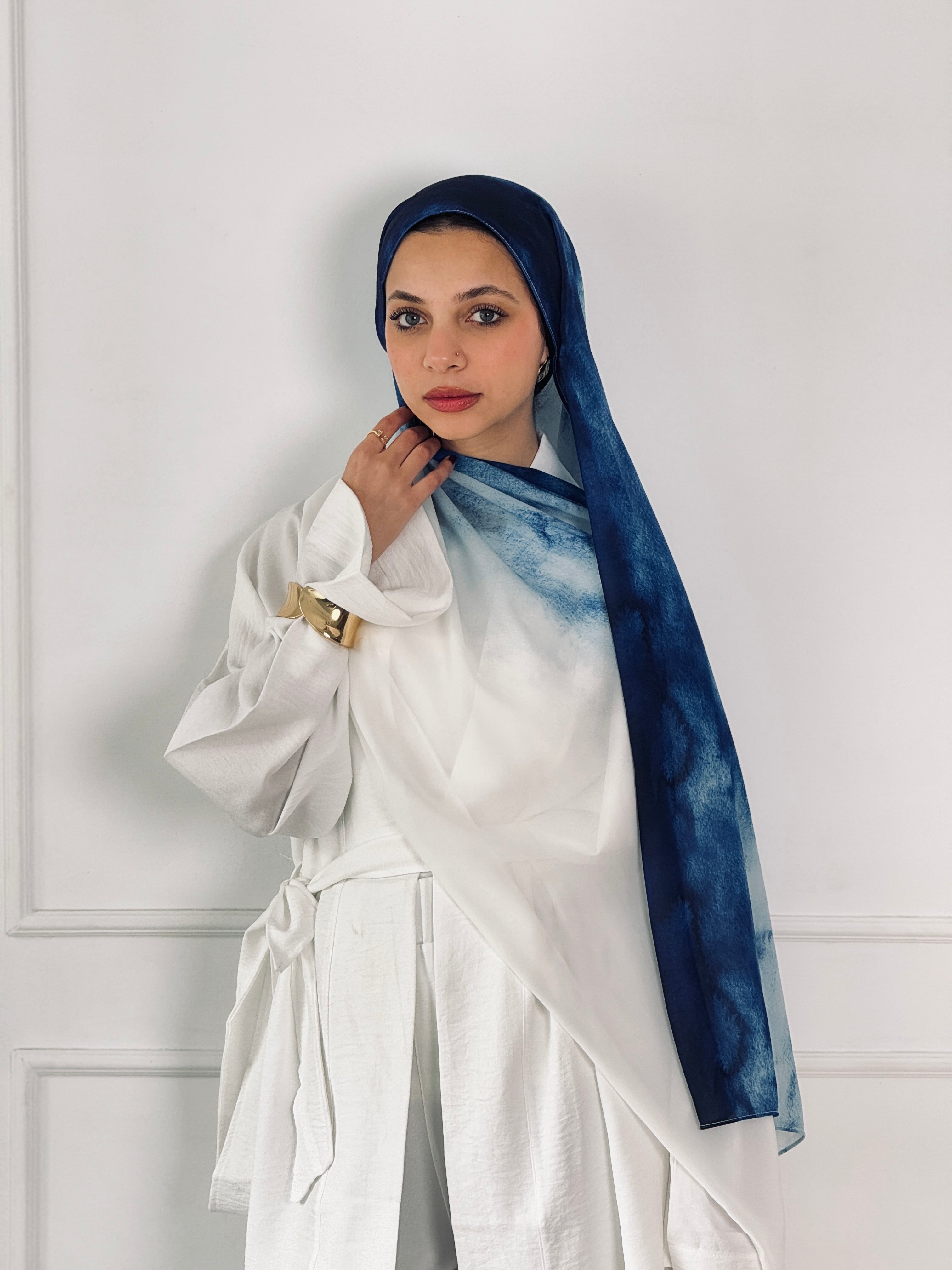 Ocean Dream Marble Scarf