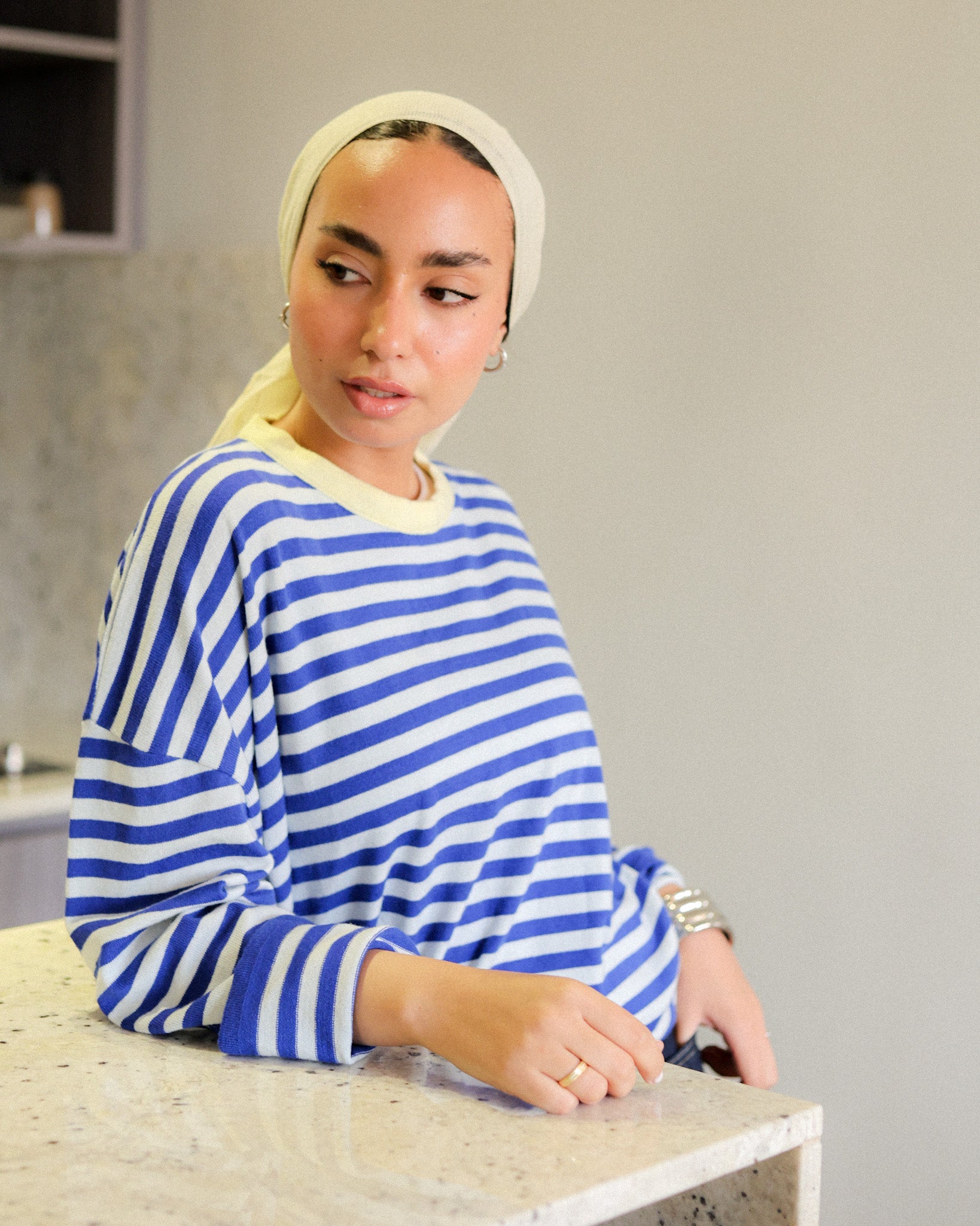 Retro stripe T shirt