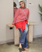 Retro stripe T shirt