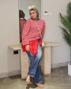 Retro stripe T shirt