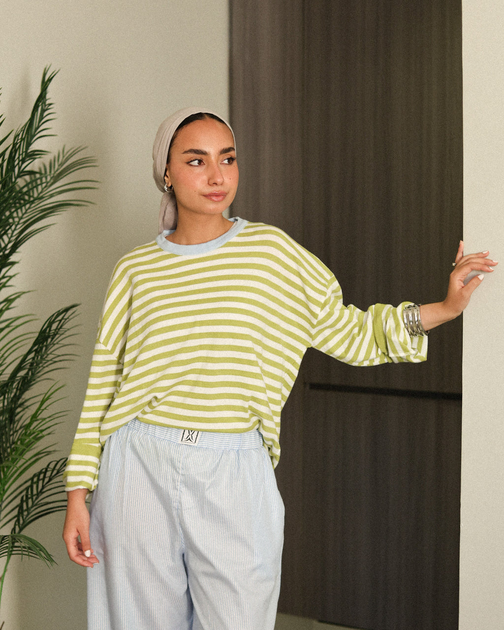 Retro stripe T shirt