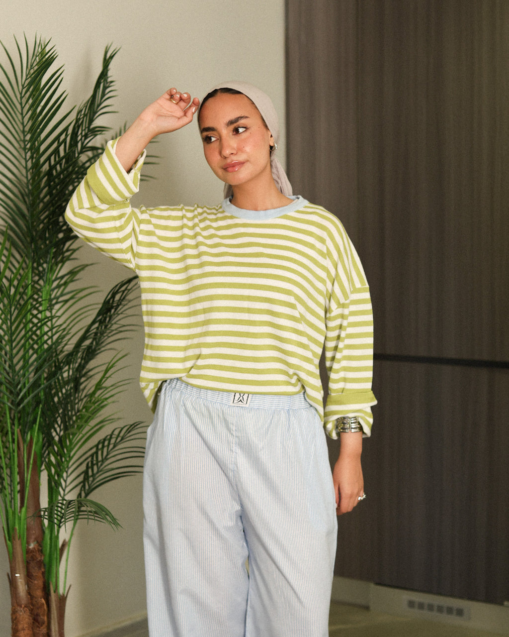 Retro stripe T shirt