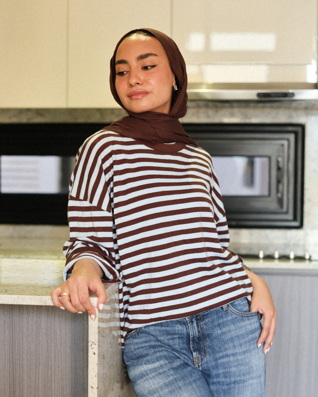 Retro stripe T shirt