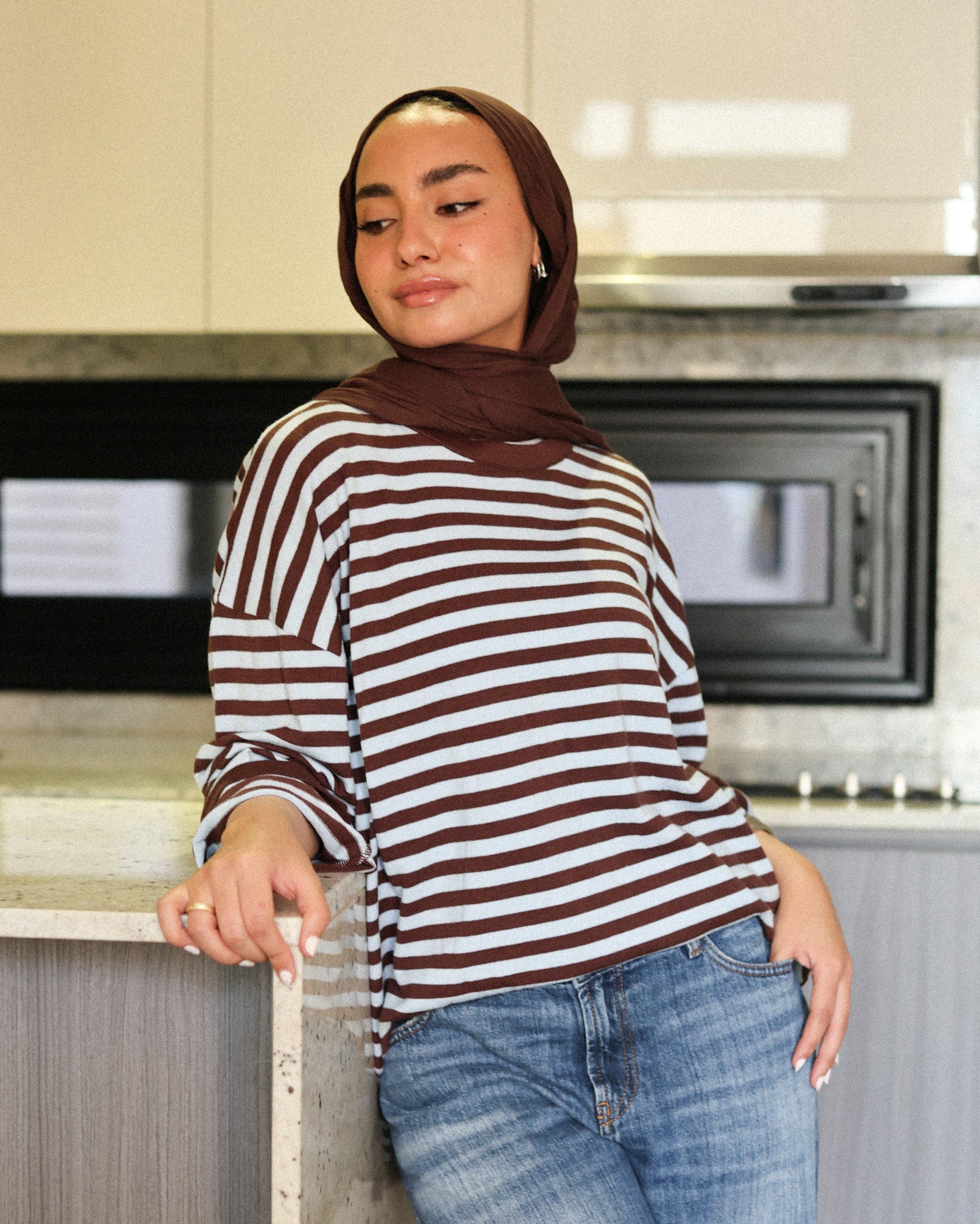 Retro stripe T shirt